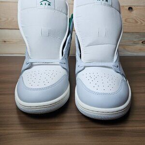 Air Jordan 1 Mid Summit White Lucky Green- Size 13 NWOB